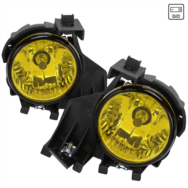Spec-D Tuning Subaru Impreza Fog Lights With Yellow Lens 08-11 LF-WRX08AMOEM-HZ - main